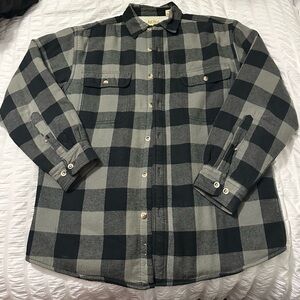 RedHead Sherpa-Lined Plaid Long-Sleeve Shirt